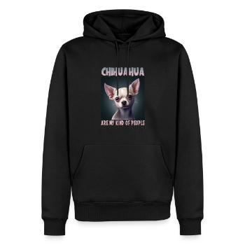 Hunde Spruch Chihuahua Design für Hundeliebhaber - Männer Premium Bio Hoodie - Schwarz - Vorne - Nico (187cm)