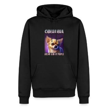 Hunde Spruch Chihuahua Design für Hundeliebhaber - Männer Premium Bio Hoodie - Schwarz - Vorne - Nico (187cm)