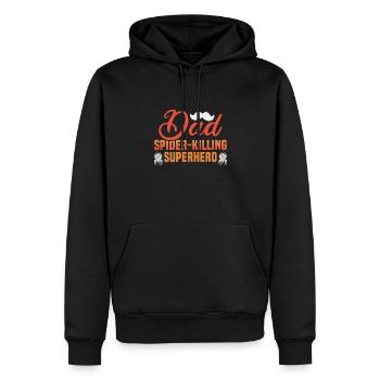 Vatertag Dad spider-killing superhero Papa Vater - Männer Premium Bio Hoodie - Schwarz - Vorne - Nico (187cm)