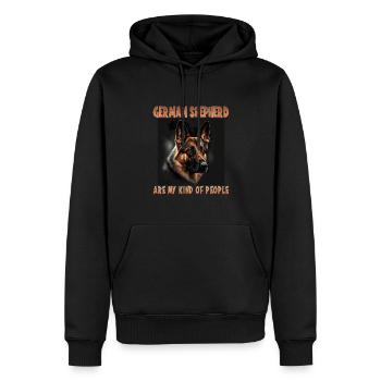 Hunde Deutscher Schäfer Hundeliebhaber - Männer Premium Bio Hoodie - Schwarz - Vorne - Nico (187cm)