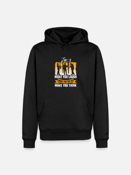 Jazz Music Orchestra Musicians - Men’s Premium Organic Hoodie - black