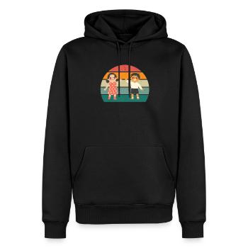 Children Kindergarten Play Young Girls Child - Men’s Premium Organic Hoodie - black - Front - Nico (187cm)