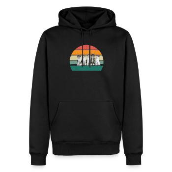 Cat Kätzchen Katzenmama Katzenpapa Frauchen Katze - Männer Premium Bio Hoodie - Schwarz - Vorne - Nico (187cm)