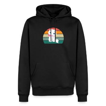 Cat Kätzchen Katzenmama Katzenpapa Frauchen Katze - Männer Premium Bio Hoodie - Schwarz - Vorne - Nico (187cm)