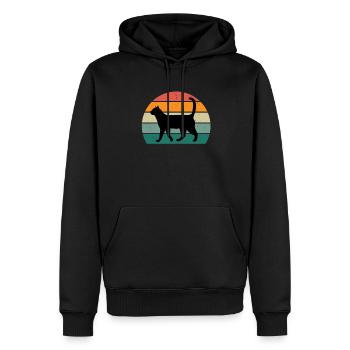 Cat Kätzchen Katzenmama Katzenpapa Frauchen Katze - Männer Premium Bio Hoodie - Schwarz - Vorne - Nico (187cm)