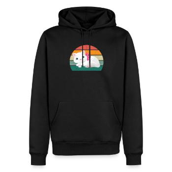 Cat Kätzchen Katzenmama Katzenpapa Frauchen Katze - Männer Premium Bio Hoodie - Schwarz - Vorne - Nico (187cm)