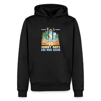 Bali Indonesien Strandurlaub am Meer - Männer Premium Bio Hoodie - Schwarz - Vorne - Nico (187cm)