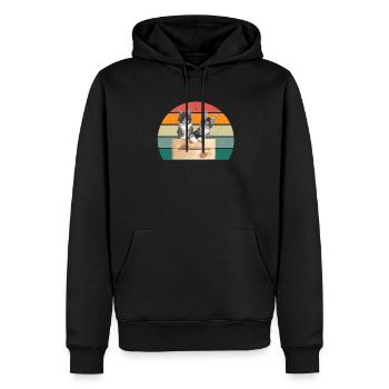 Cat Kätzchen Katzenmama Katzenpapa Frauchen Katze - Männer Premium Bio Hoodie - Schwarz - Vorne - Nico (187cm)