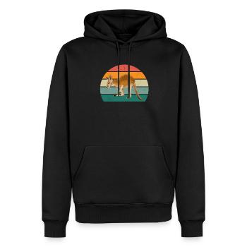Kangaroos Kangaroo Bag Jumping Boxing Kangaroo - Men’s Premium Organic Hoodie - black - Front - Nico (187cm)