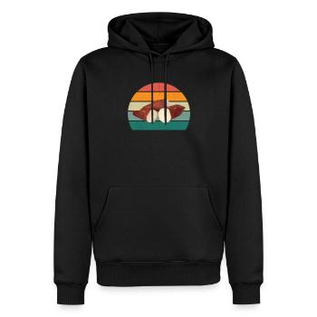 Pommes de terre Français frites Pommes de terre - Sweat à capuche Premium bio Homme - noir - Devant - Nico (187cm)