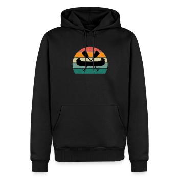Kanufahrer Kanute Kanufahrt Kajak Slalom Kanu - Männer Premium Bio Hoodie - Schwarz - Vorne - Nico (187cm)