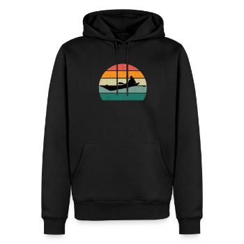 Kanufahrer Kanute Kanufahrt Kajak Slalom Kanu - Männer Premium Bio Hoodie - Schwarz - Vorne - Nico (187cm)