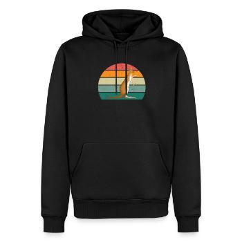 Kängurus Kängurubeutel Springen Boxen känguru - Männer Premium Bio Hoodie - Schwarz - Vorne - Nico (187cm)