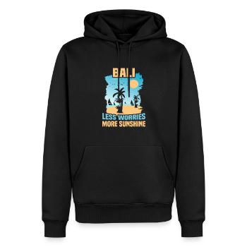 Bali Indonesien Strandurlaub am Meer - Männer Premium Bio Hoodie - Schwarz - Vorne - Nico (187cm)