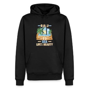 Bali Indonesien Strandurlaub am Meer - Männer Premium Bio Hoodie - Schwarz - Vorne - Nico (187cm)