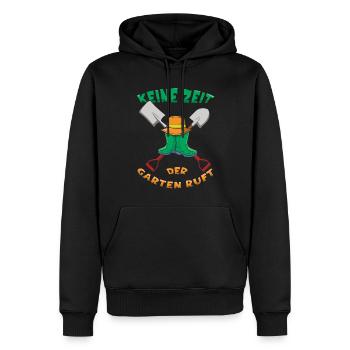 Keine Zeit Der Garten Ruft Gärtner - Männer Premium Bio Hoodie - Schwarz - Vorne - Nico (187cm)