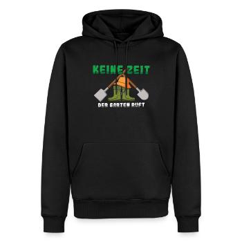 Keine Zeit Der Garten Ruft Gärtner - Männer Premium Bio Hoodie - Schwarz - Vorne - Nico (187cm)