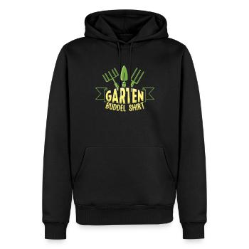 Garten Buddel Shirt - Männer Premium Bio Hoodie - Schwarz - Vorne - Nico (187cm)