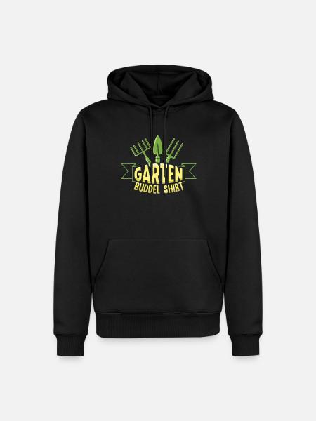 Garten Buddel Shirt - Männer Premium Bio Hoodie - Schwarz