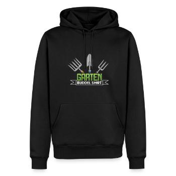 Garten Buddel Shirt - Männer Premium Bio Hoodie - Schwarz - Vorne - Nico (187cm)