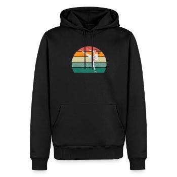 Kampfsportler Kampfsport Judo Aikido Karate Boxen - Männer Premium Bio Hoodie - Schwarz - Vorne - Nico (187cm)