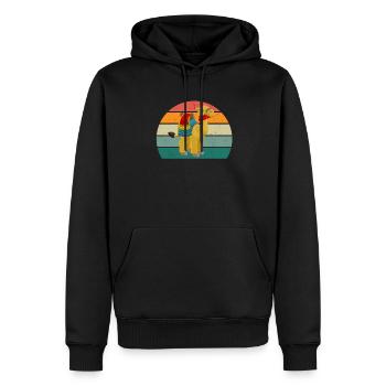 Kamele Trampeltier Wüste Arabien Dromedar Kamel - Männer Premium Bio Hoodie - Schwarz - Vorne - Nico (187cm)
