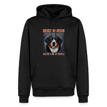 Chiens Bernois Mountain Dog Lovers Aussie - Sweat à capuche Premium bio Homme - noir - Devant - Nico (187cm)