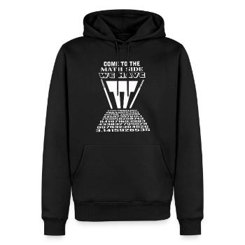 Mathe Seite März Mathe Urlaub Mathematik Funny Pi - Männer Premium Bio Hoodie - Schwarz - Vorne - Nico (187cm)