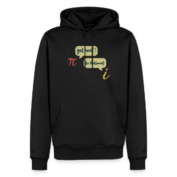 Drôle Math Meme Mars Math Vacances Mathématiques Pi - Sweat à capuche Premium bio Homme - noir - Devant - Nico (187cm)