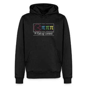 Lustiger Pi Essen Mathe Urlaub Mathematik Humor Pi - Männer Premium Bio Hoodie - Schwarz - Vorne - Nico (187cm)