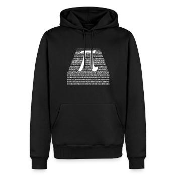 Nombres Pi Chiffre Mathématiques Vacances Mathématiques Jour Pi - Sweat à capuche Premium bio Homme - noir - Devant - Nico (187cm)