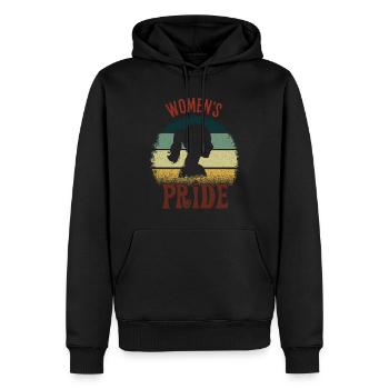 Womens Pride Journée internationale de la femme féministe - Sweat à capuche Premium bio Homme - noir - Devant - Nico (187cm)