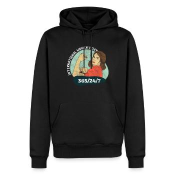 International Womens Day Everyday Girl - Men’s Premium Organic Hoodie - black - Front - Nico (187cm)