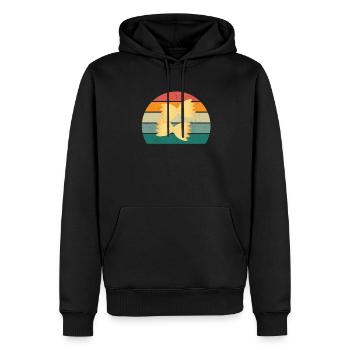 Italiener Italien Rom Turin Neapel Venedig Pasta - Männer Premium Bio Hoodie - Schwarz - Vorne - Nico (187cm)