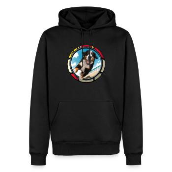 Hunde Berner Sennenhund Hundeliebhaber - Männer Premium Bio Hoodie - Schwarz - Vorne - Nico (187cm)