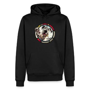 Hunde Spruch Dalmatiner Design für Hundeliebhaber - Männer Premium Bio Hoodie - Schwarz - Vorne - Nico (187cm)