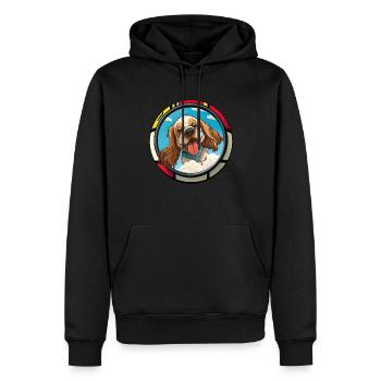Dog Cartoon Cocker Spaniel pour les amoureux des chiens - Sweat à capuche Premium bio Homme - noir - Devant - Nico (187cm)