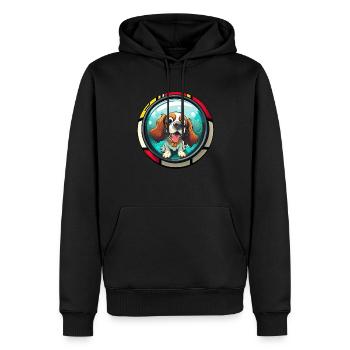 Dog saying Cavalier Spaniel for dog lovers - Men’s Premium Organic Hoodie - black - Front - Nico (187cm)
