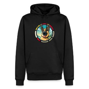 Hunde Deutscher Schäfer Hundeliebhaber - Männer Premium Bio Hoodie - Schwarz - Vorne - Nico (187cm)