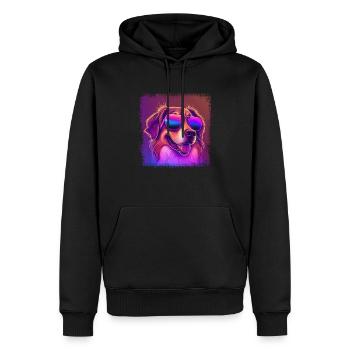 Chiens Berger australien amoureux des chiens Aussie - Sweat à capuche Premium bio Homme - noir - Devant - Nico (187cm)