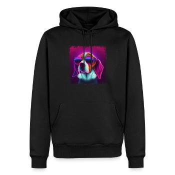 Dog Saying Beagle Design pour les amoureux des chiens - Sweat à capuche Premium bio Homme - noir - Devant - Nico (187cm)