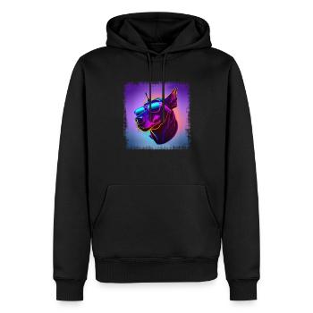 Hunde Spruch Doberman Design für Hundeliebhaber - Männer Premium Bio Hoodie - Schwarz - Vorne - Nico (187cm)