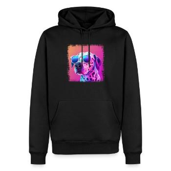 Hunde Spruch Dalmatiner Design für Hundeliebhaber - Männer Premium Bio Hoodie - Schwarz - Vorne - Nico (187cm)
