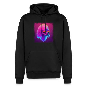 Dog Cartoon Poodle Design for Dog Lovers - Men’s Premium Organic Hoodie - black - Front - Nico (187cm)