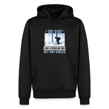 Ski dad like a regular dad but way cooler Ski - Männer Premium Bio Hoodie - Schwarz - Vorne - Nico (187cm)