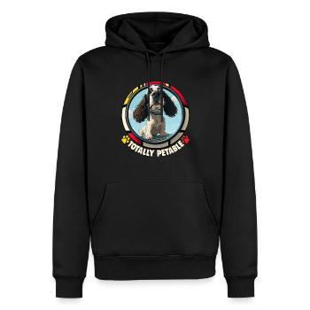 Dog Cartoon Cocker Spaniel pour les amoureux des chiens - Sweat à capuche Premium bio Homme - noir - Devant - Nico (187cm)