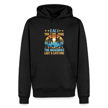 Bali Indonesien Strandurlaub am Meer - Männer Premium Bio Hoodie - Schwarz - Vorne - Nico (187cm)