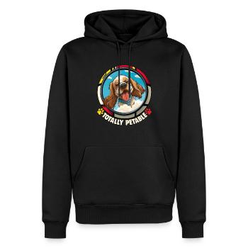 Dog Cartoon Cocker Spaniel pour les amoureux des chiens - Sweat à capuche Premium bio Homme - noir - Devant - Nico (187cm)