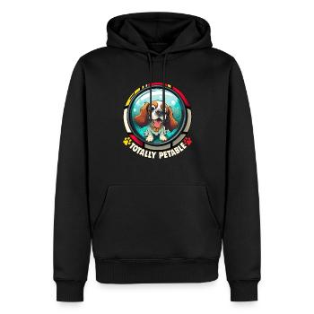Dog Cartoon Cocker Spaniel pour les amoureux des chiens - Sweat à capuche Premium bio Homme - noir - Devant - Nico (187cm)