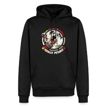 Hunde Spruch Dalmatiner Design für Hundeliebhaber - Männer Premium Bio Hoodie - Schwarz - Vorne - Nico (187cm)